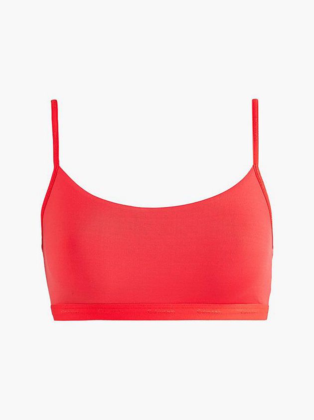 Calvin Klein USA String - Form To Body Womens Bra Red 6814295-IG